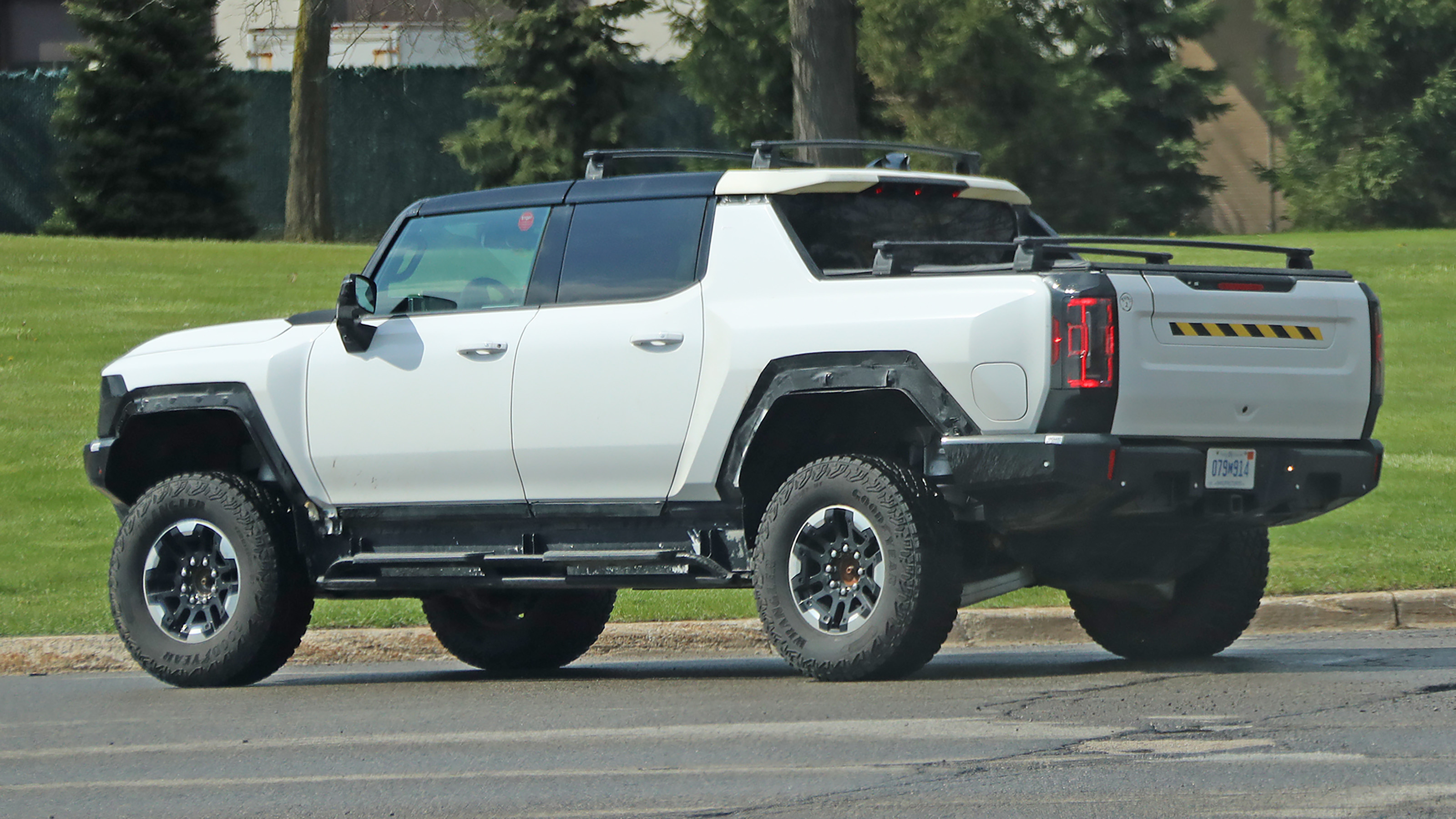 Electric GMC Hummer EV pickup truck spied testing DrivingElectric